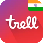 trell- videos and shopping app android application logo